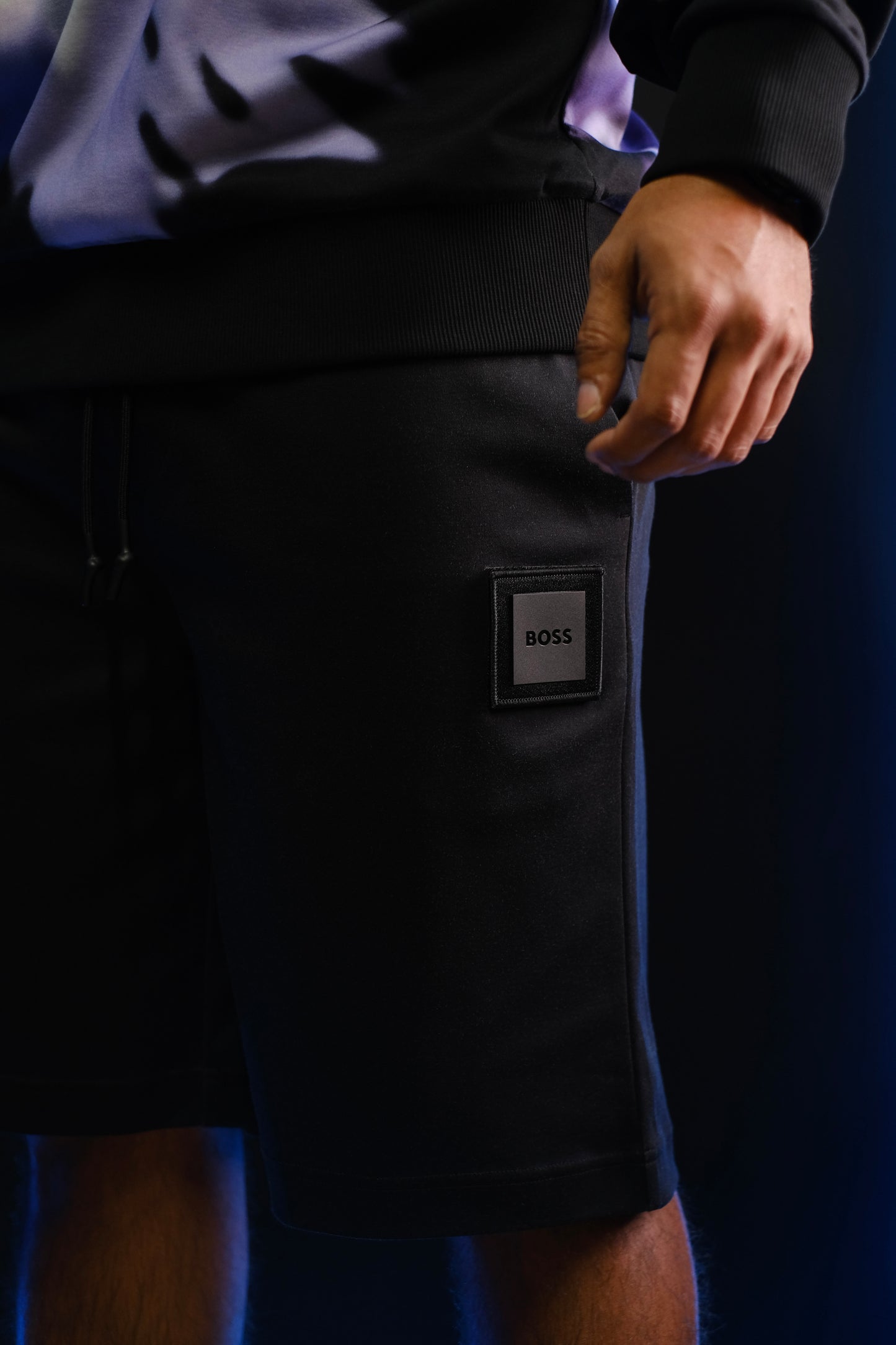Pantaloneta HUG Negra Logo Negro