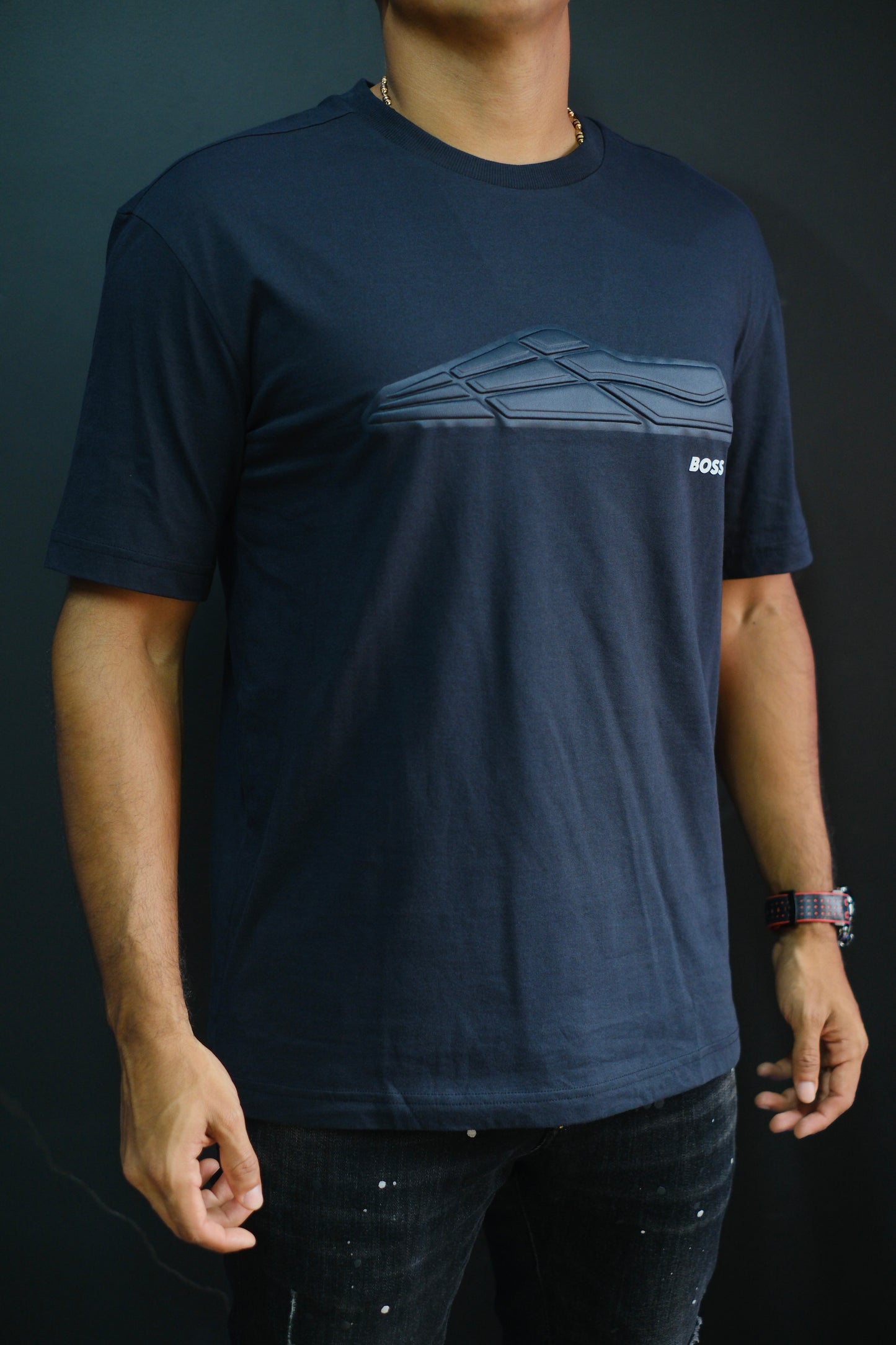 Camiseta HUG azul oscuro Ttnm