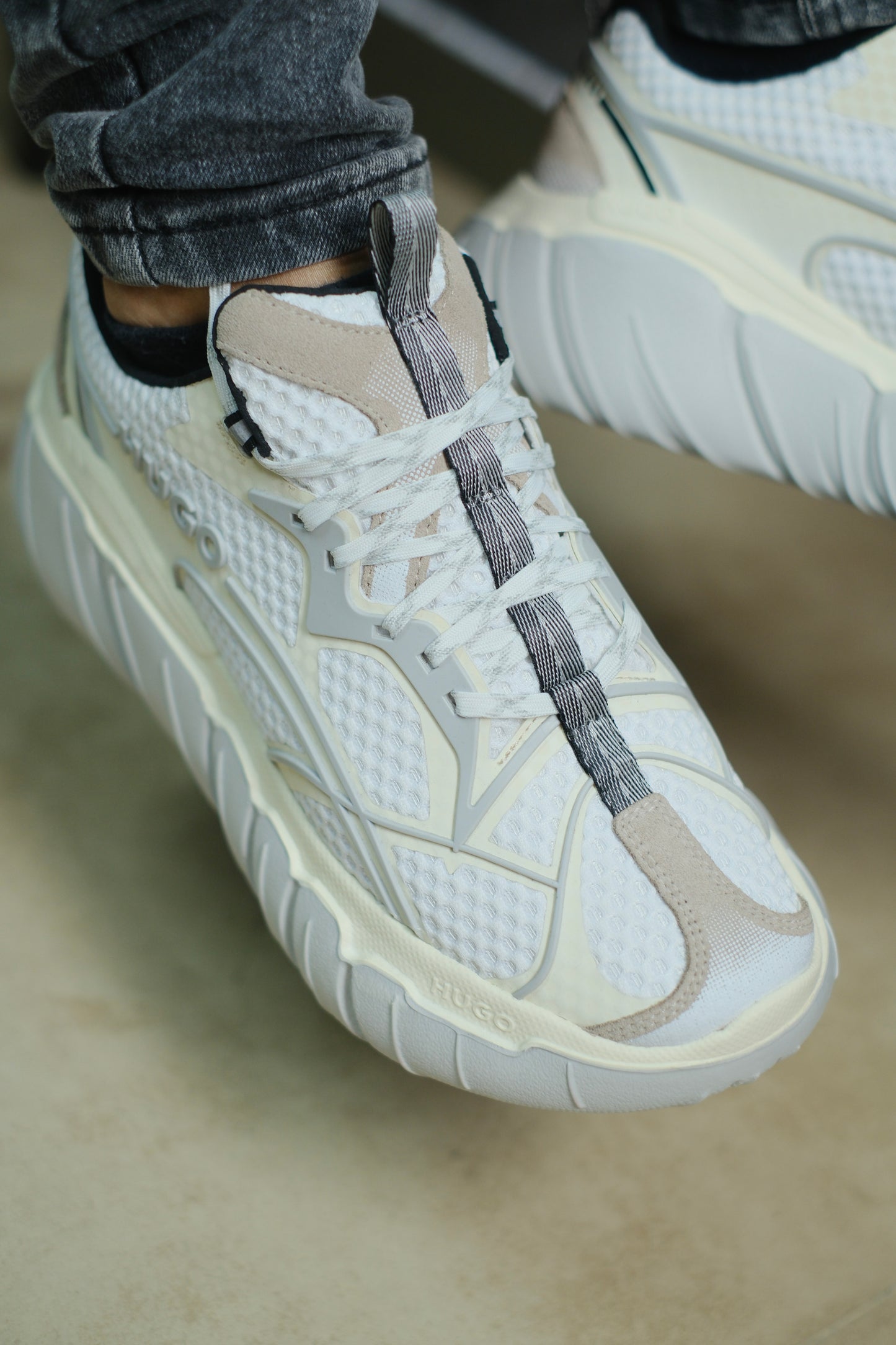 Tenis HUG Blancos suela alta
