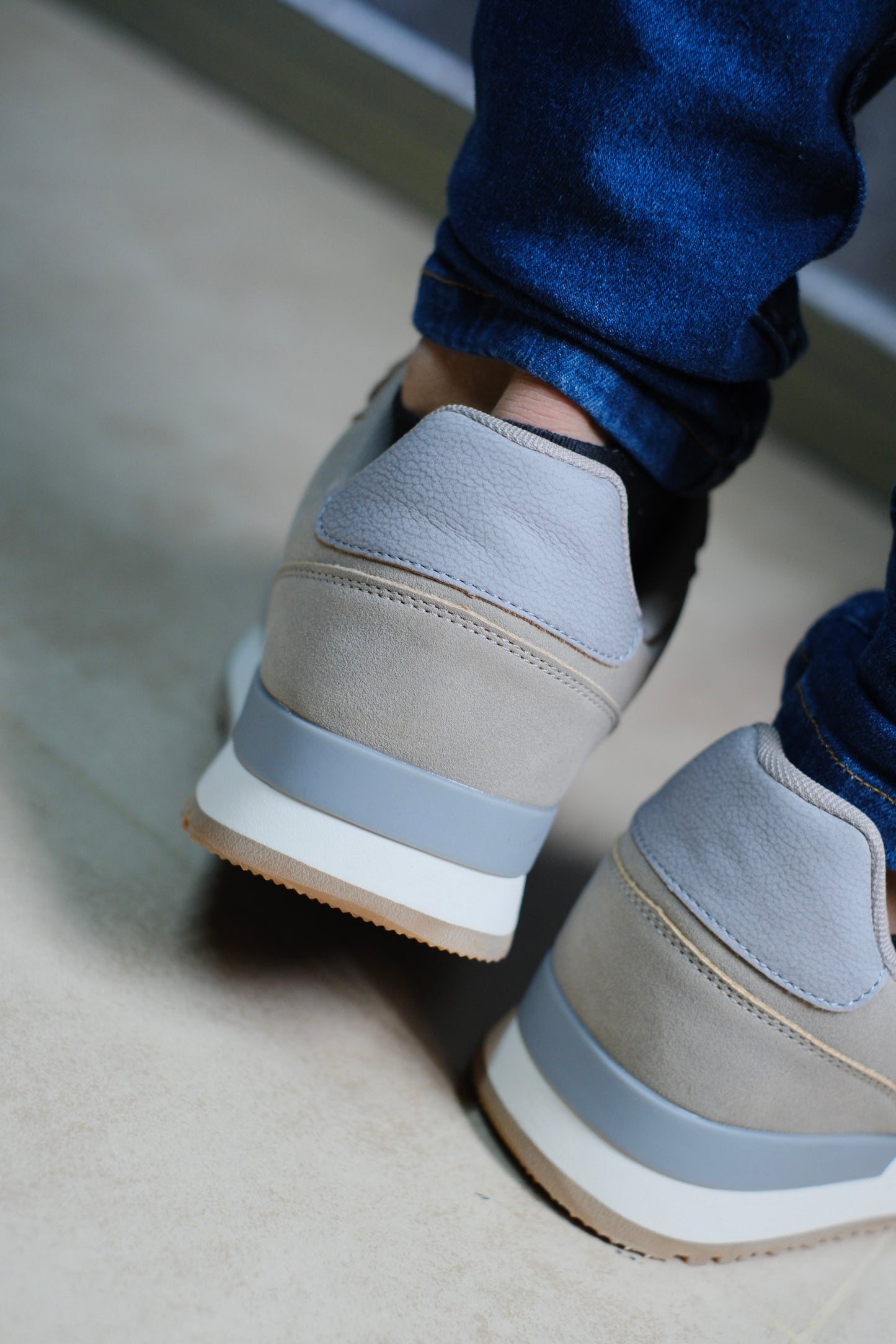 Tenis Gue Blanco con Beige