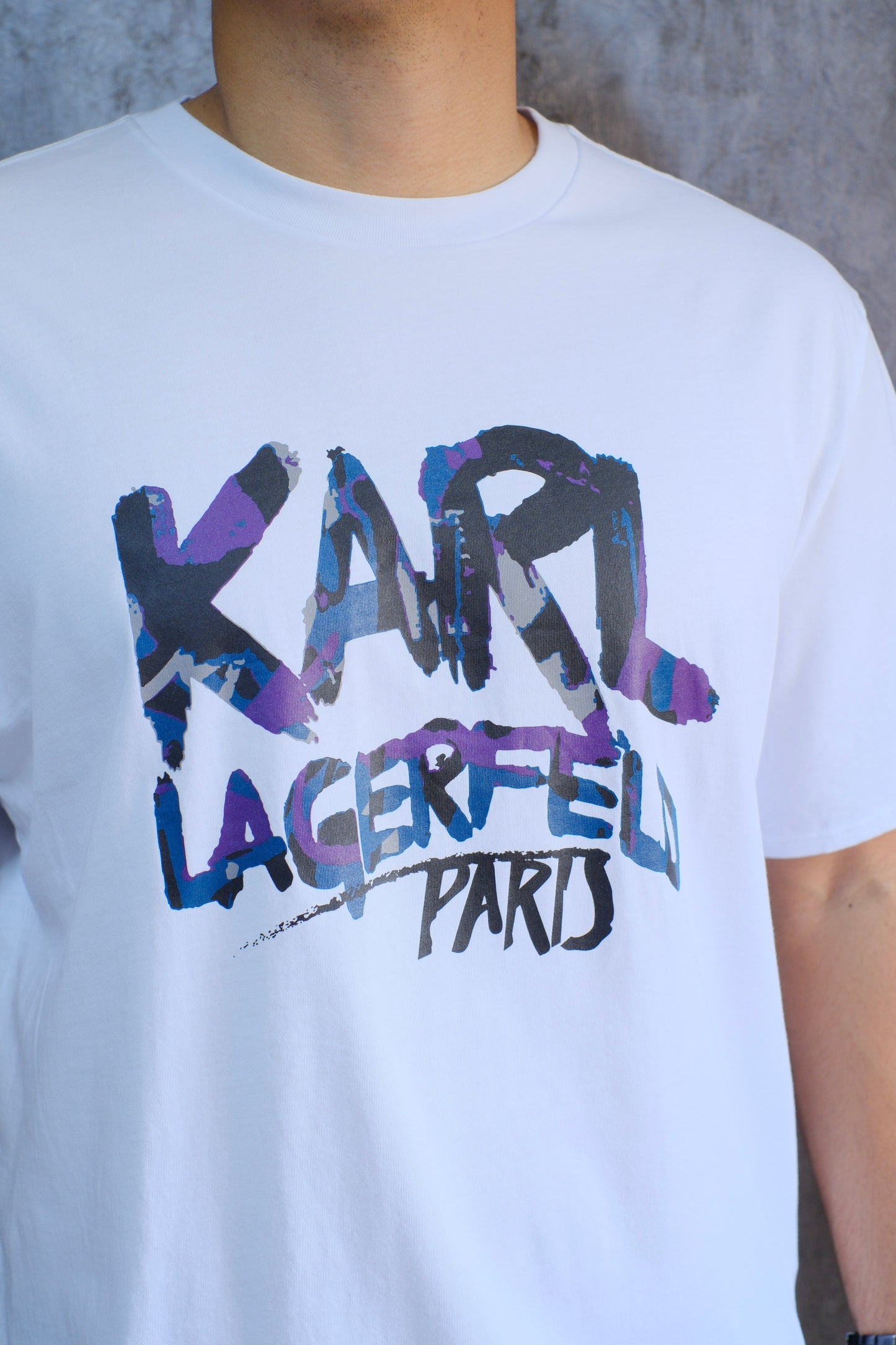 Camiseta KAR Blanc Logo Morado