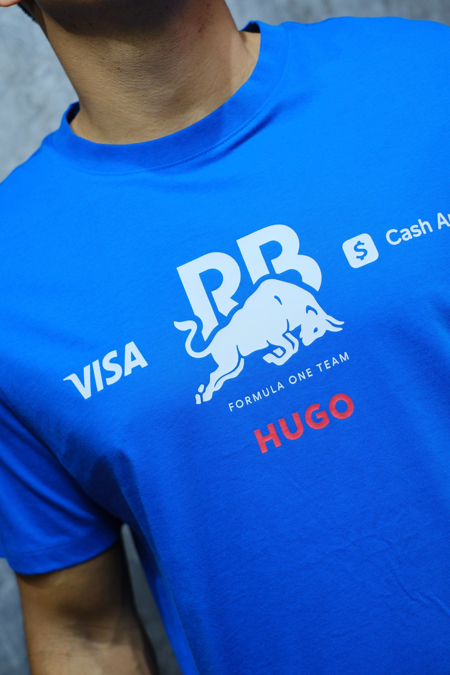 Camiseta HUG RB azul logo 22