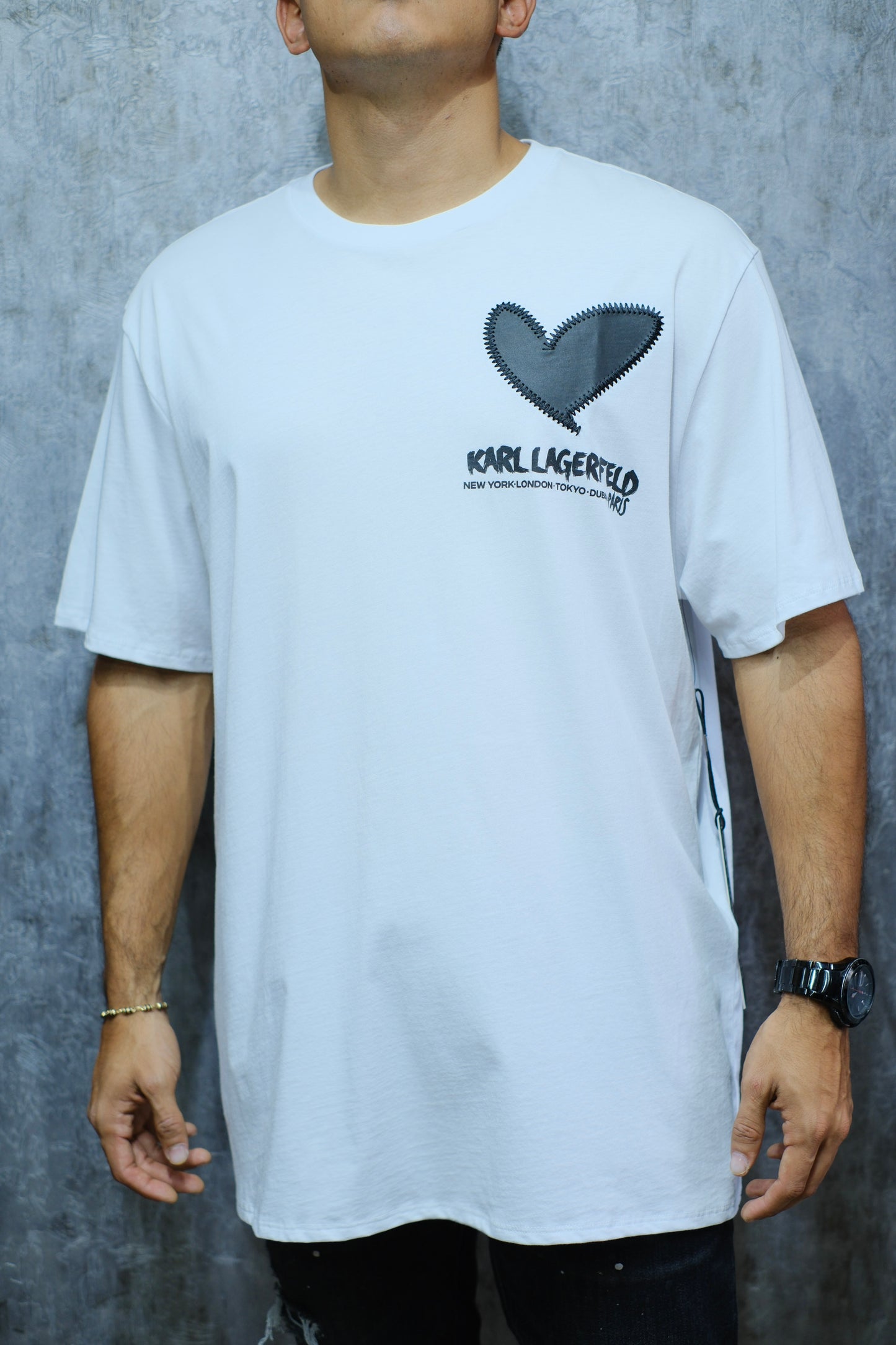 Camiseta KAR Blanca Logo Negro
