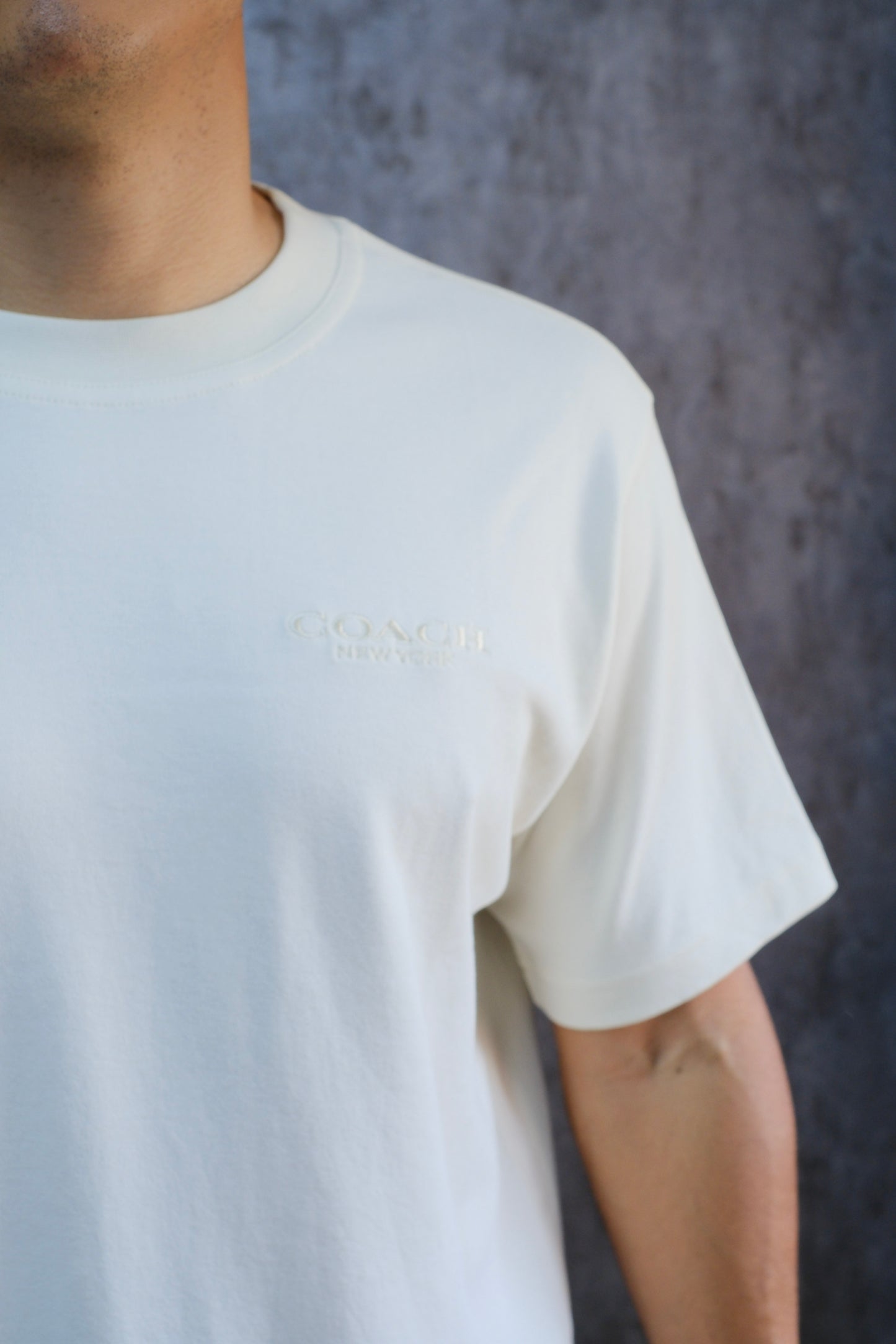 Camiseta COA Beige Logo Bordado