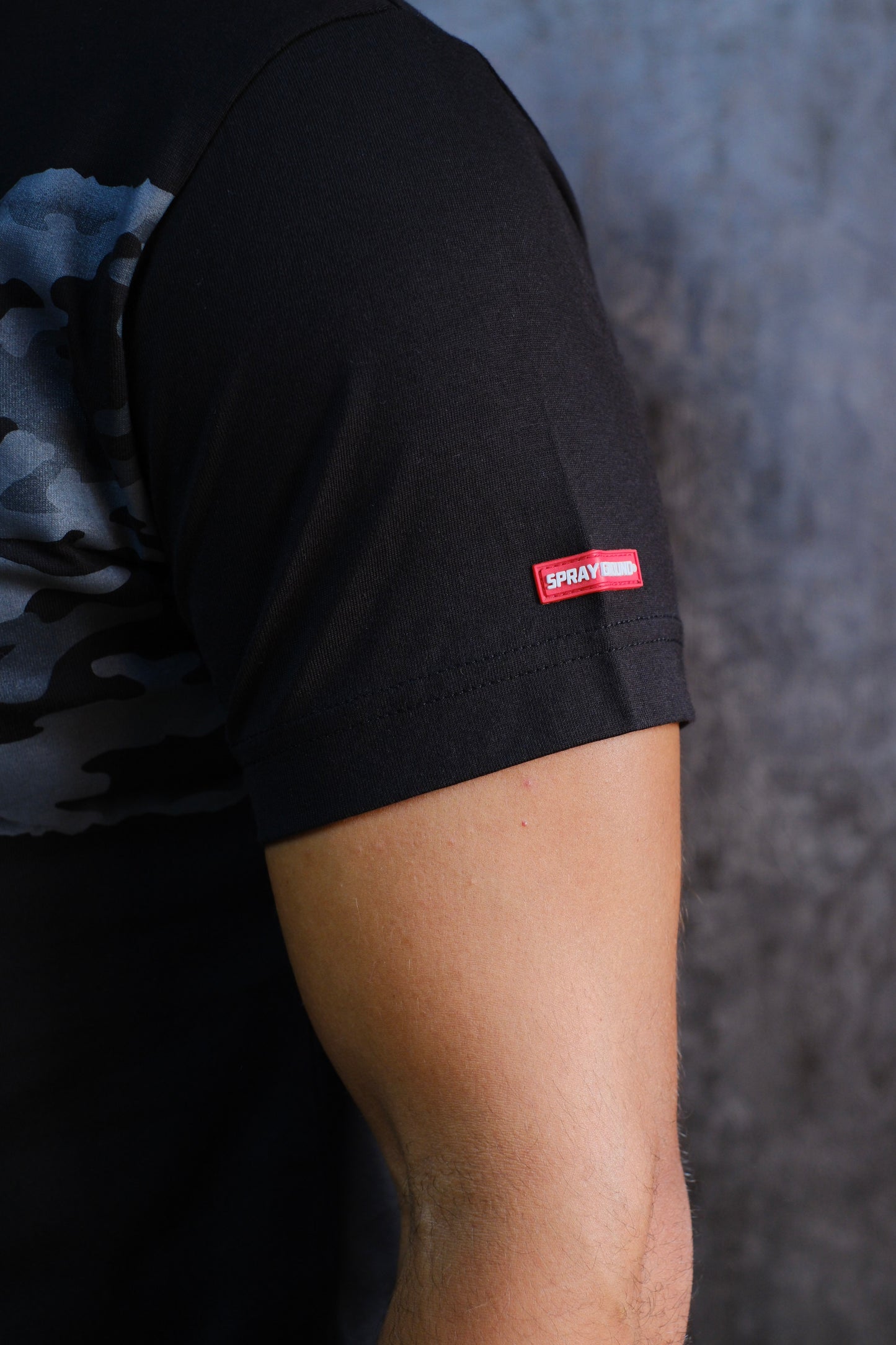 Camiseta SPR Negra Logo Gris