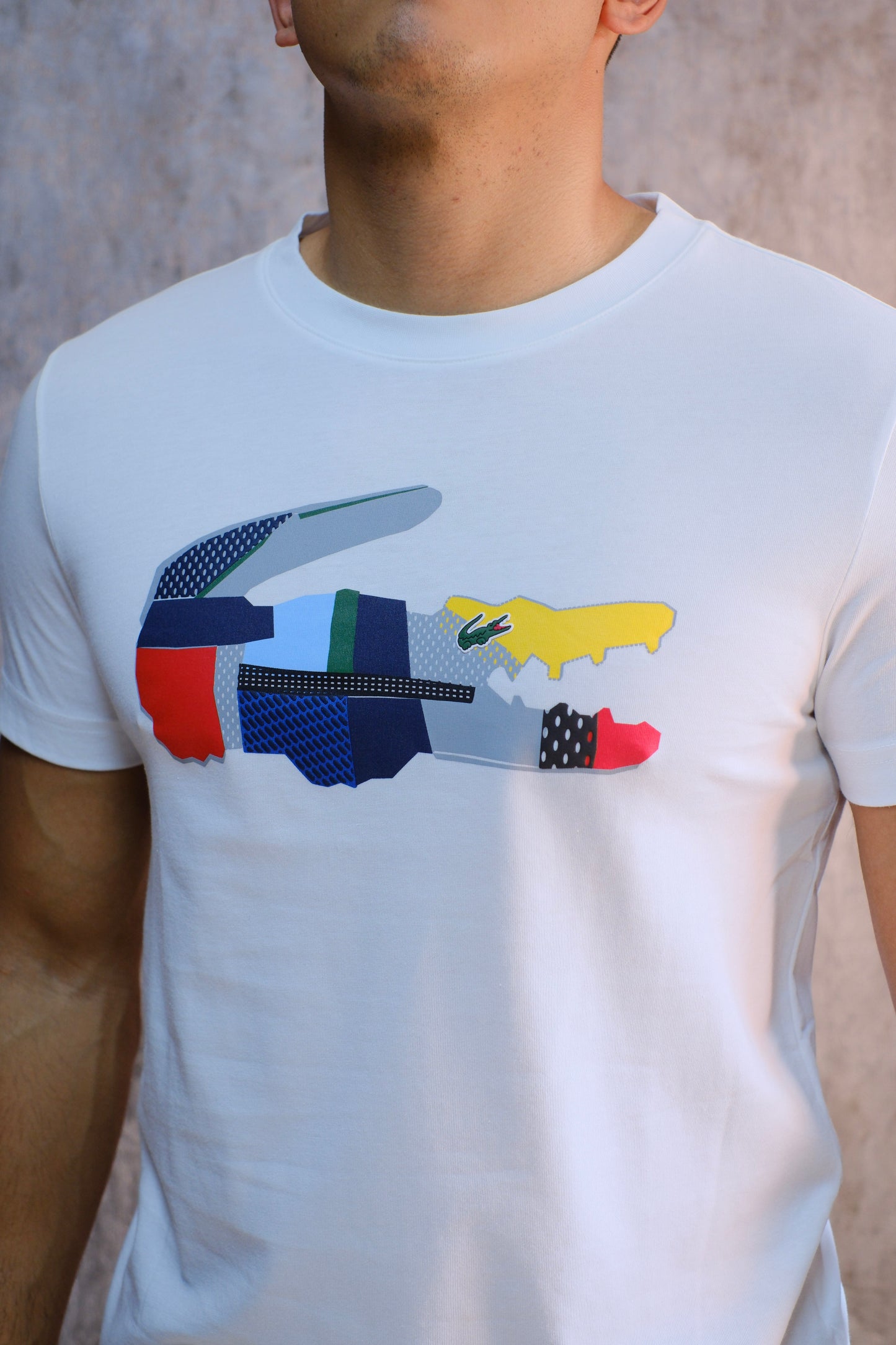 Camiseta LAC Blanca logo Cocodrilo