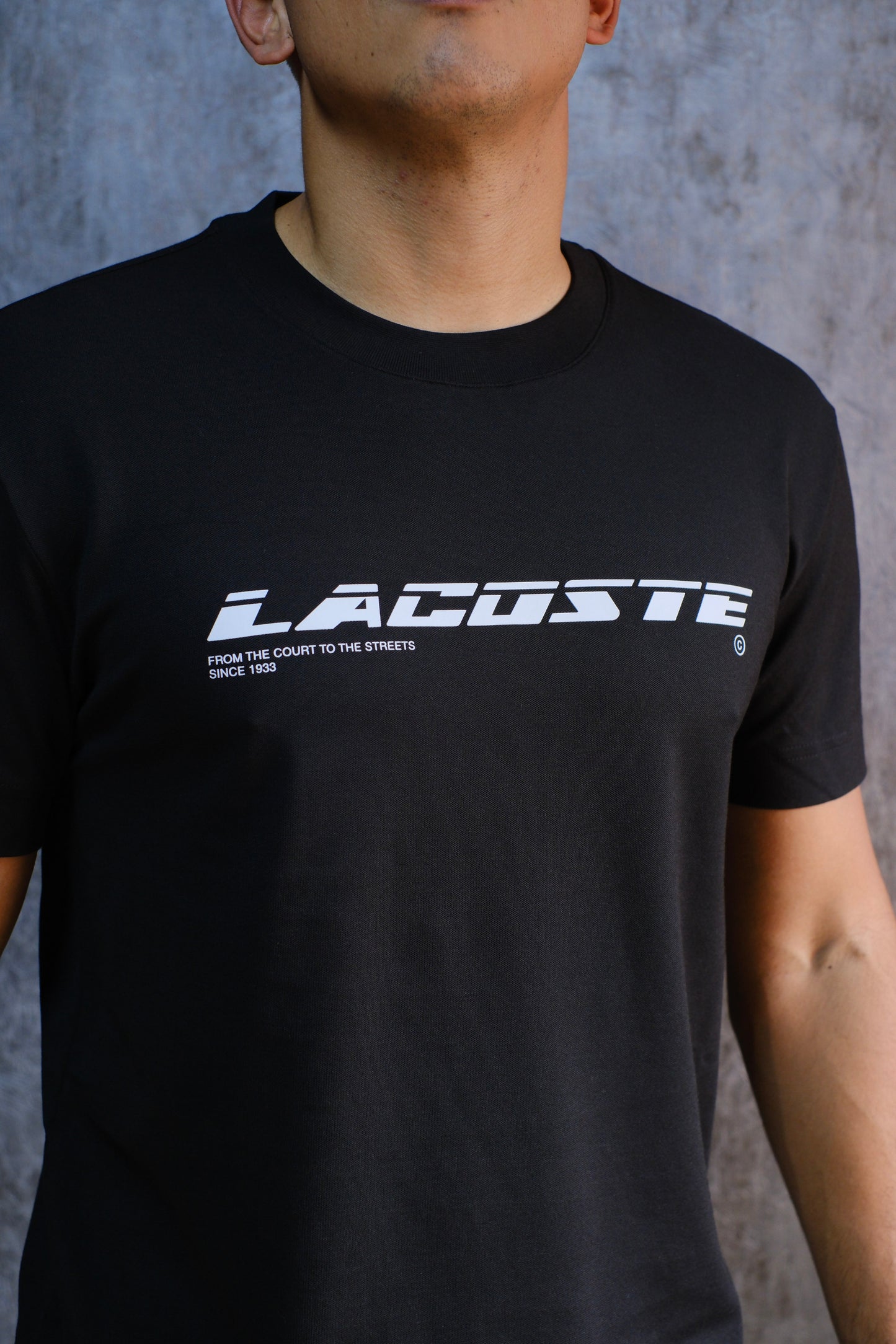 Camiseta LAC Negra Logo Blanco