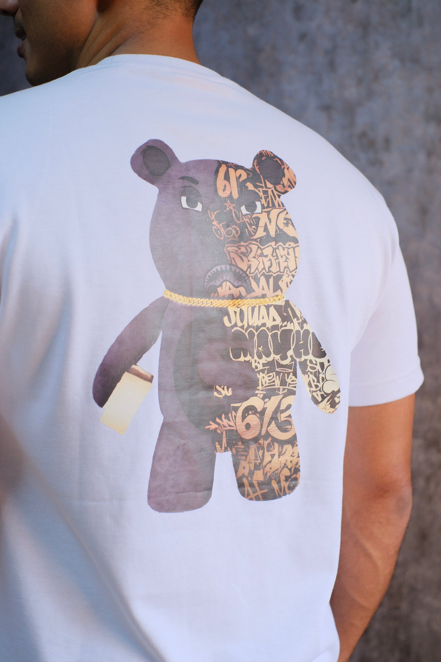 Camiseta SPR Blanca Estampado Oso