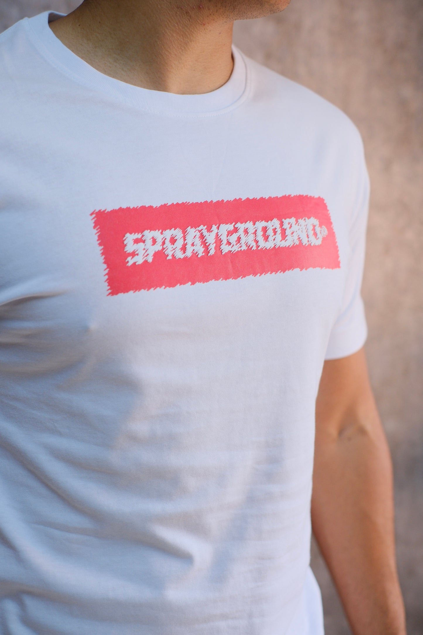 Camiseta SPR Blanca Logo Rojo