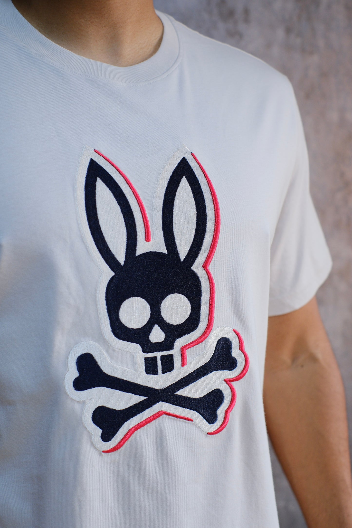 Camiseta PSY Beige Logo Bordado