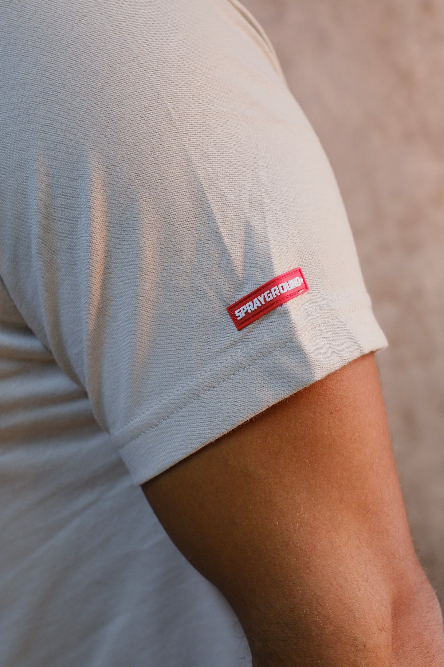 Camiseta SPR Beige Logo Bordado