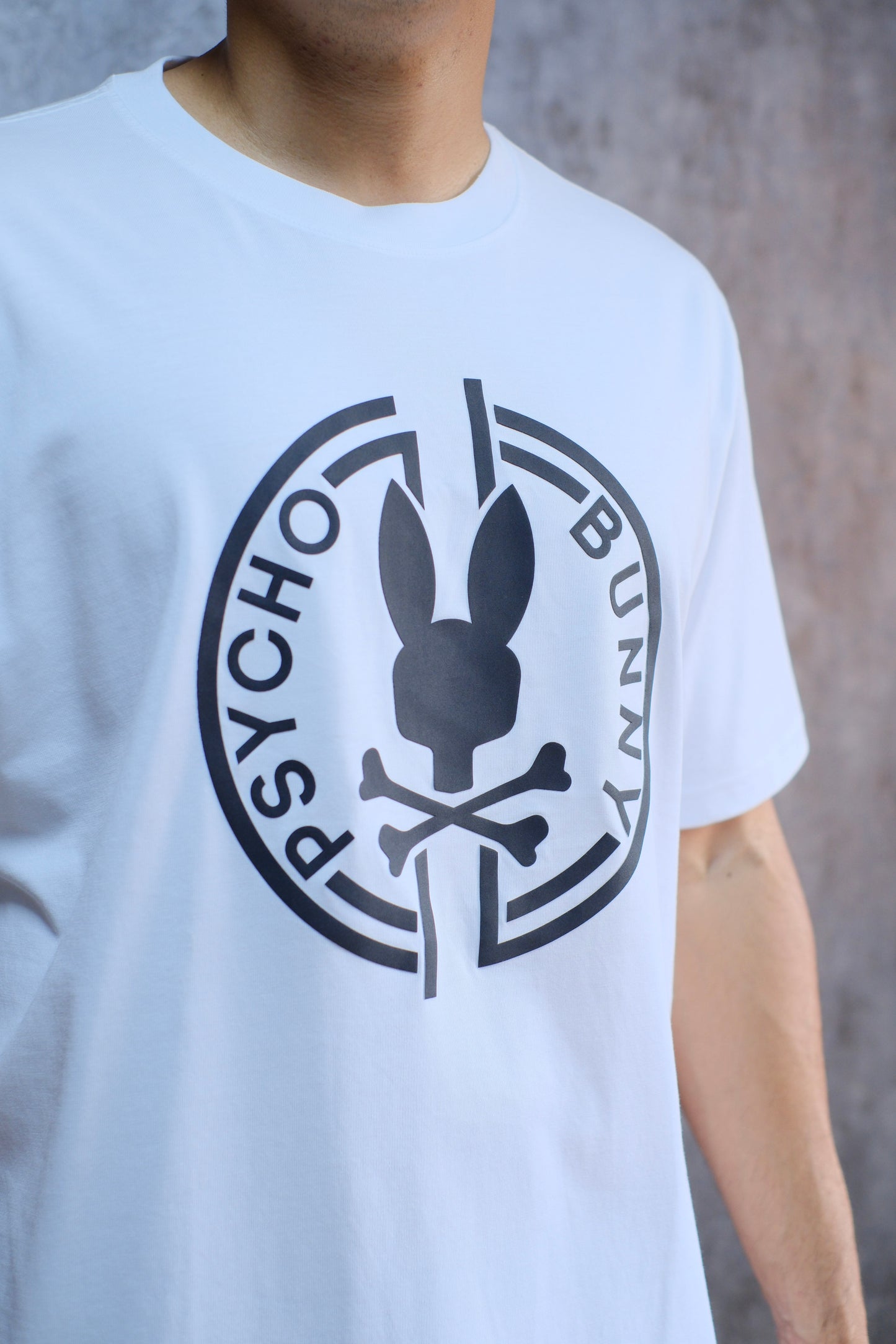 Camiseta PSY Blanca Logo Negro