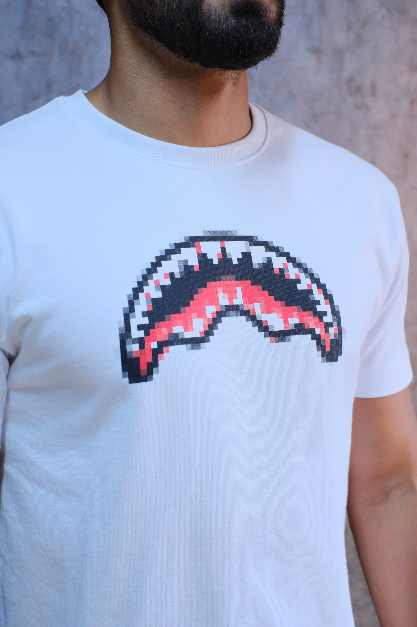 Camiseta SPR Blanca Logo Pixeles
