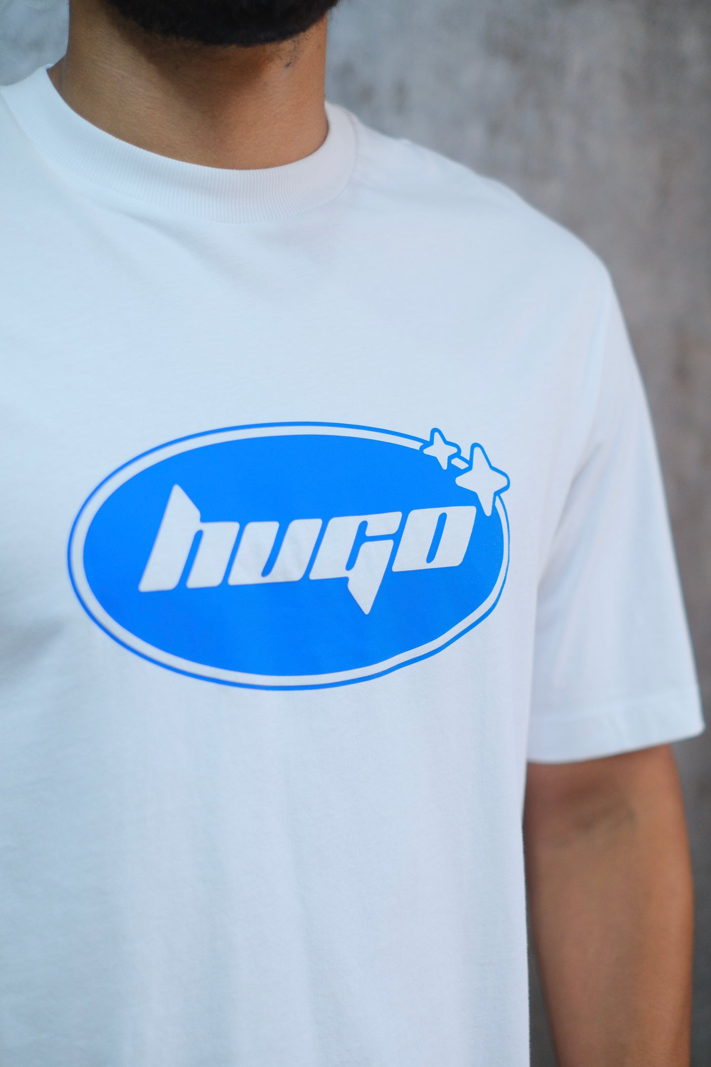 Camiseta HUG Blanca Logo Azul