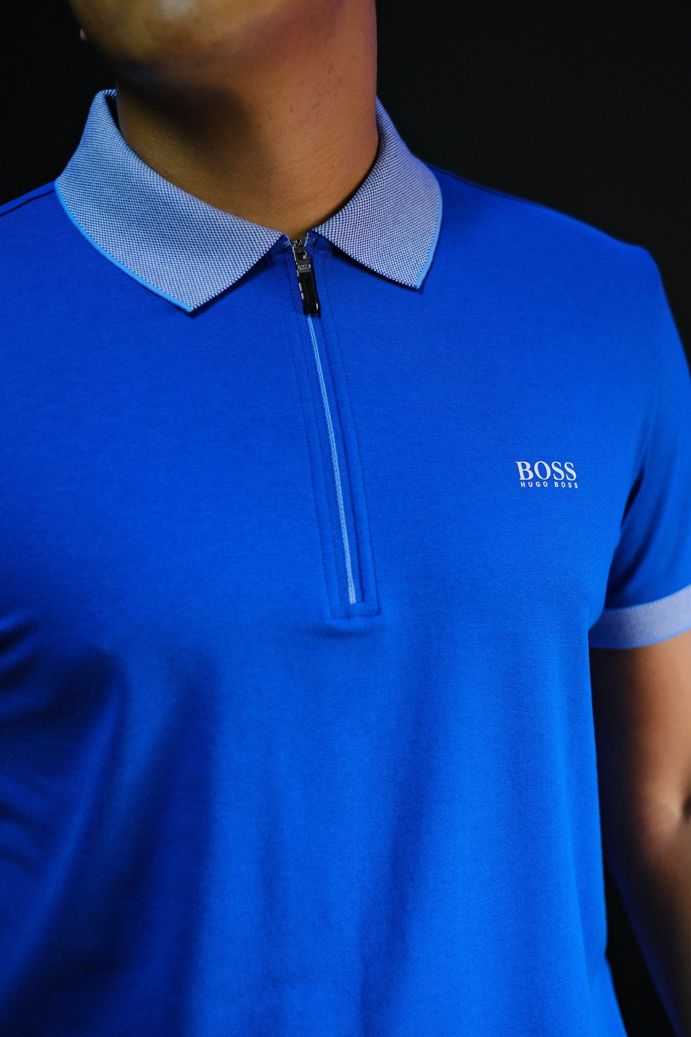 Polo HUG Azul Cremallera