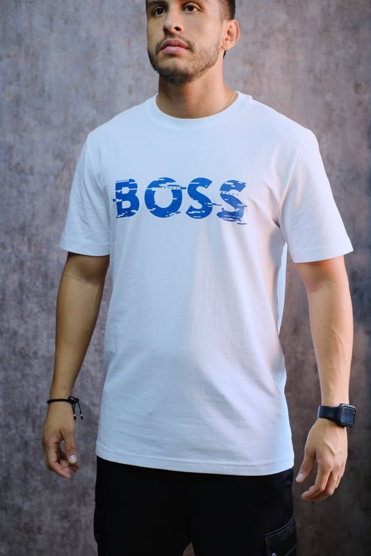 Camiseta HUG blanca logo azul