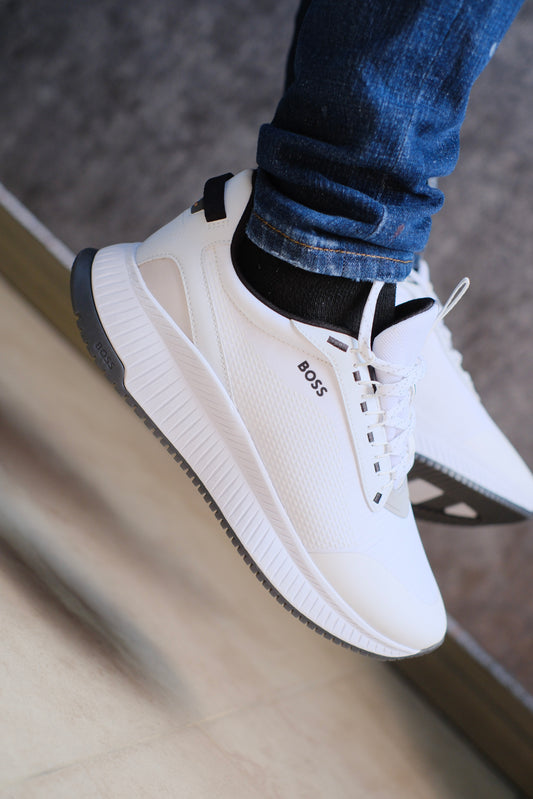 Tenis HUG Blancos Detalles Negros