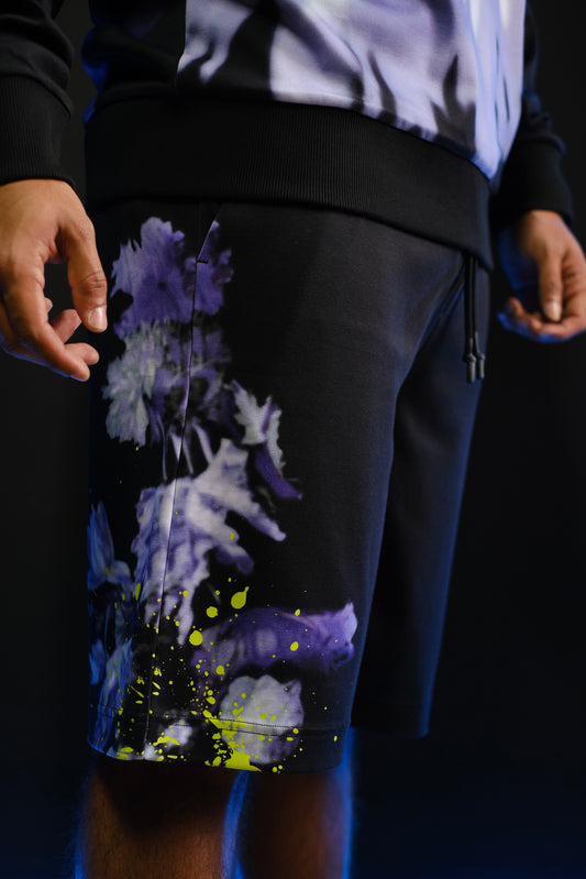 Pantaloneta HUG Negra Logo Negro