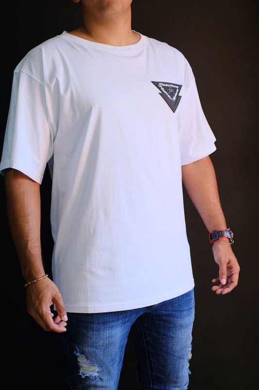 Camiseta MOS Blanca Logo Triangulo