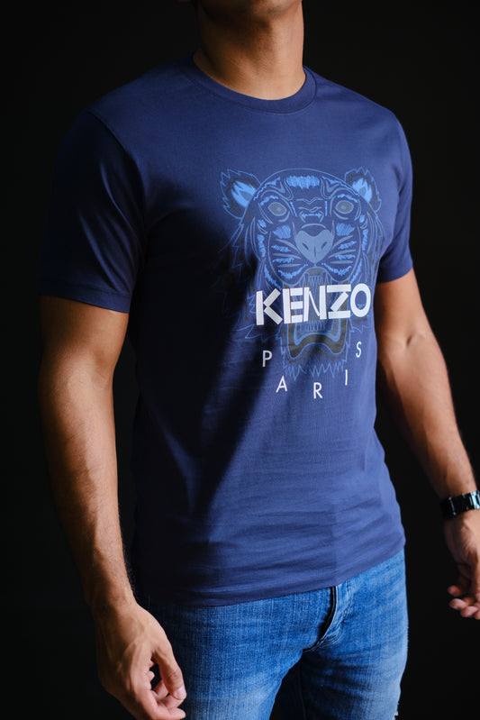 Camiseta KEN azul logo blanco