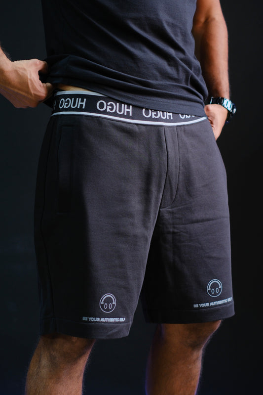Pantaloneta HUG negra logo carita