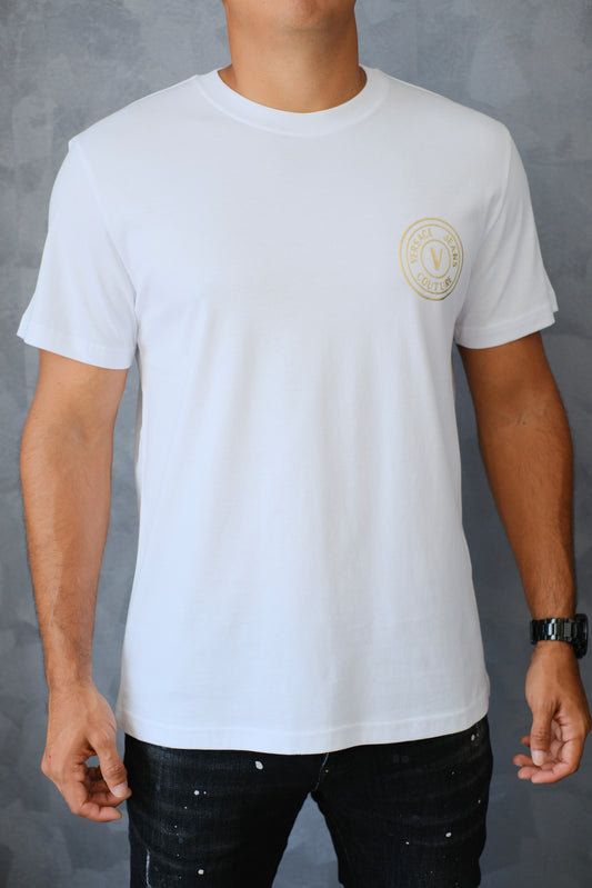 Camiseta VER blanca Logo Dorado