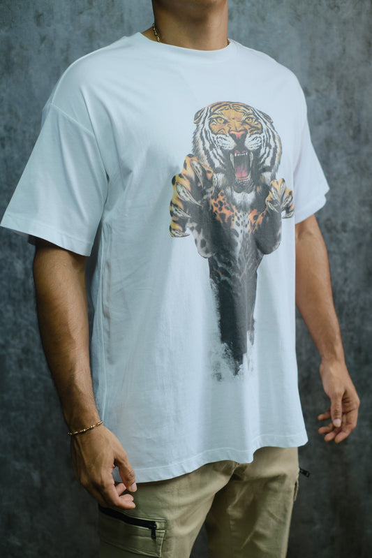 Camiseta ROB Blanca Logo Tigre