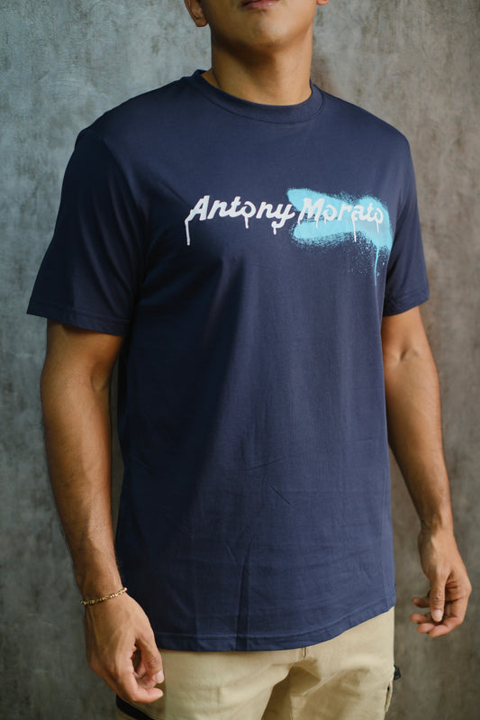 Camiseta ANT Azul Oscuro Logo Blanco