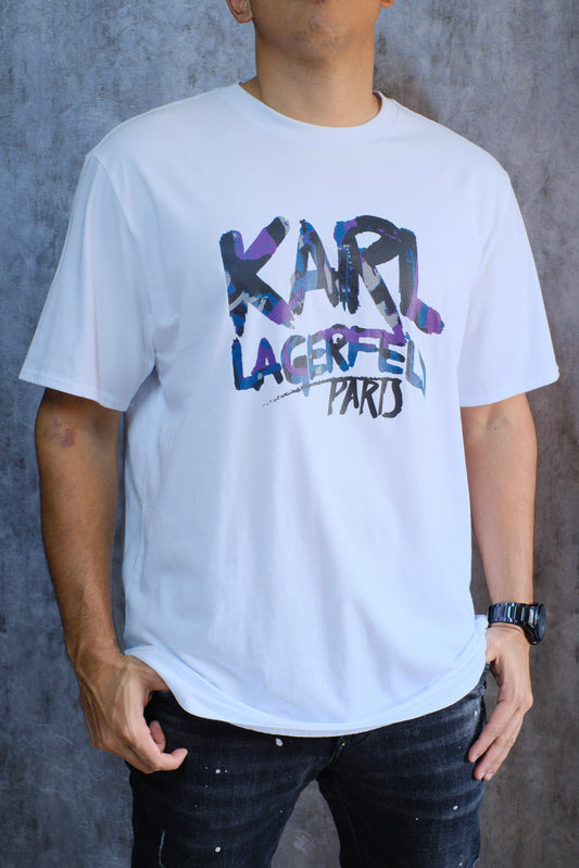Camiseta KAR Blanc Logo Morado
