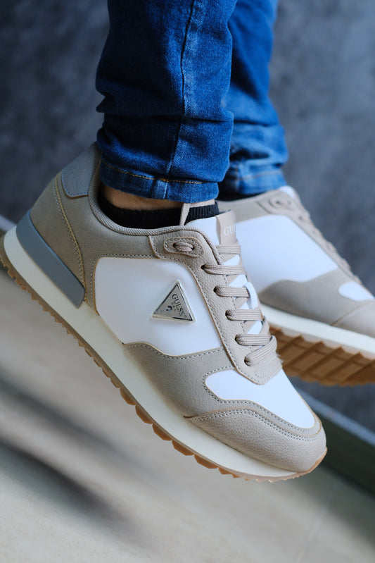 Tenis Gue Blanco con Beige