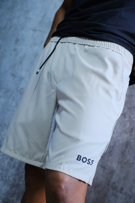 Pantaloneta HUG Blanco Letras Negras