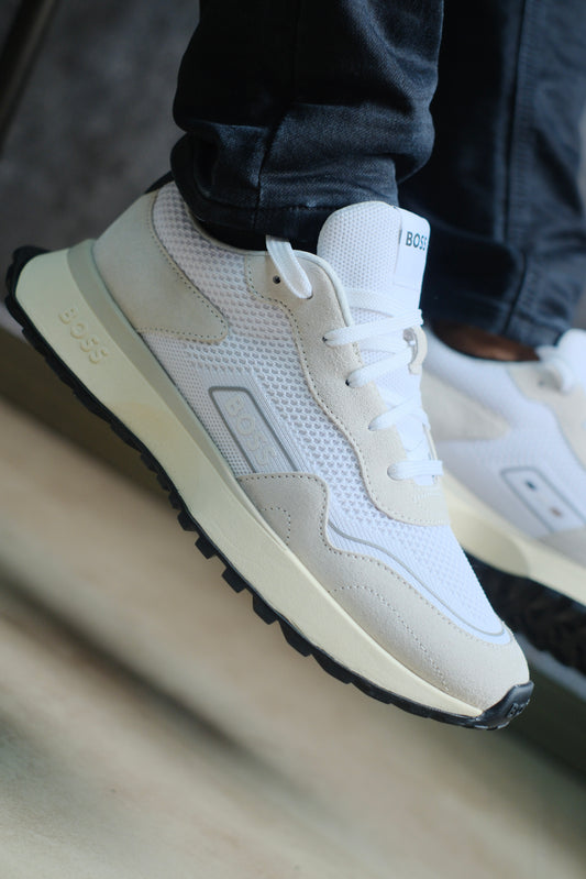 Tenis HUG Blancos con beige