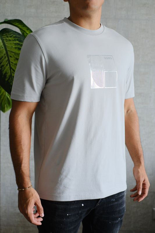 Camiseta HUG gris LOGO PLATA