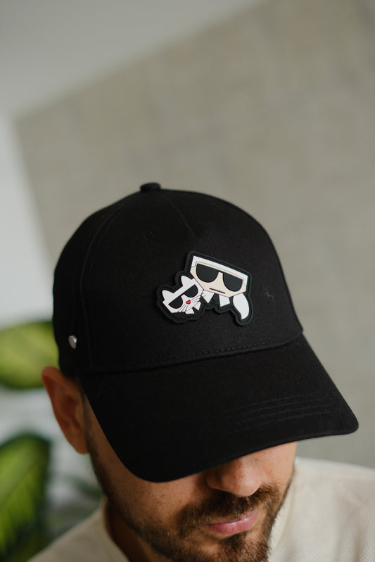 Gorra KAR Negra Logo Muñeco