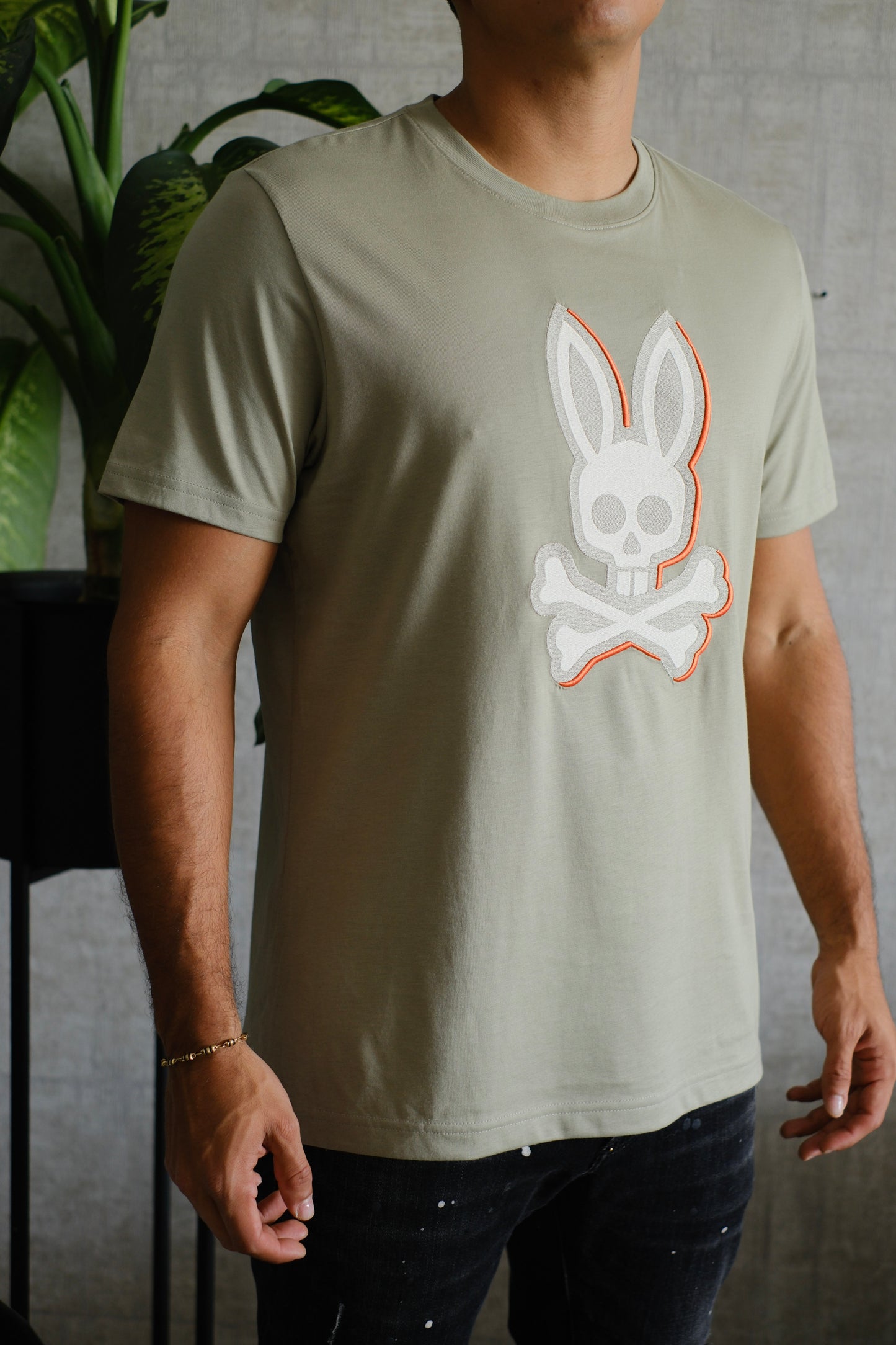 Camiseta PSY verde logo claro