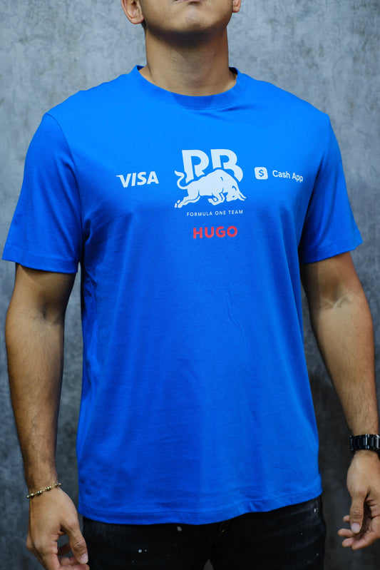 Camiseta HUG RB azul logo 22