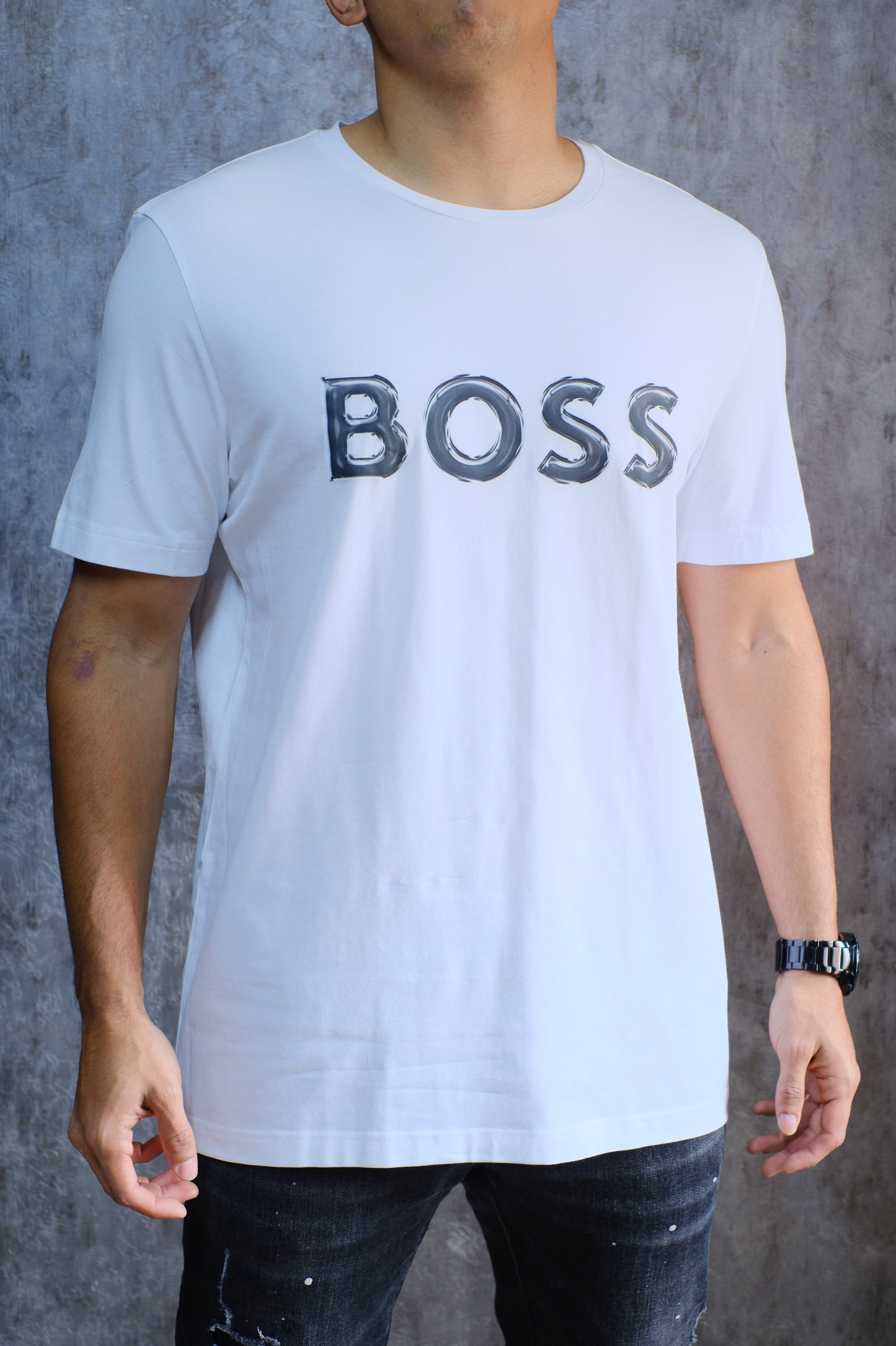 Camiseta HUG Blanca Logo Gris