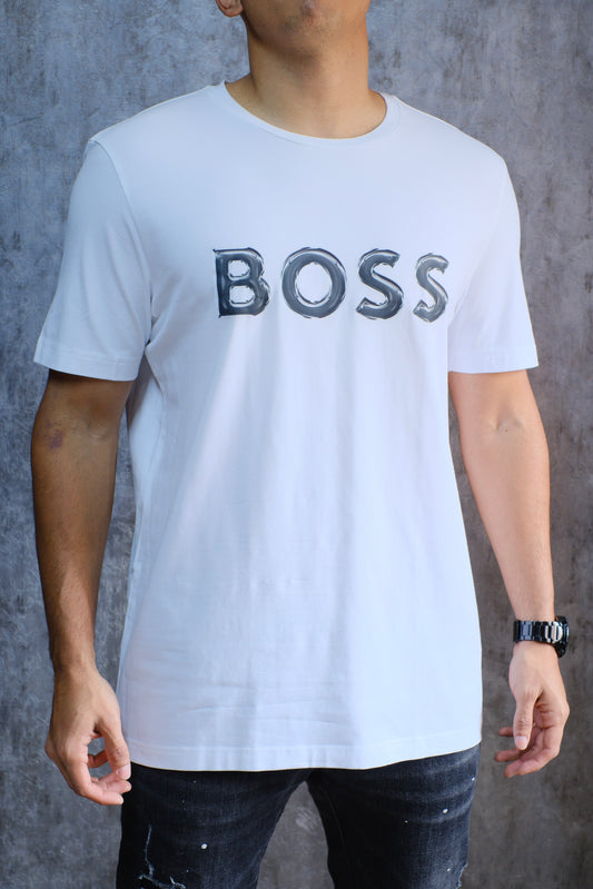 Camiseta HUG Blanca Logo Gris
