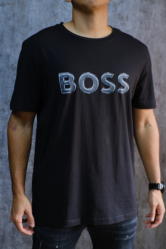 Camiseta HUG Negra Logo Gris