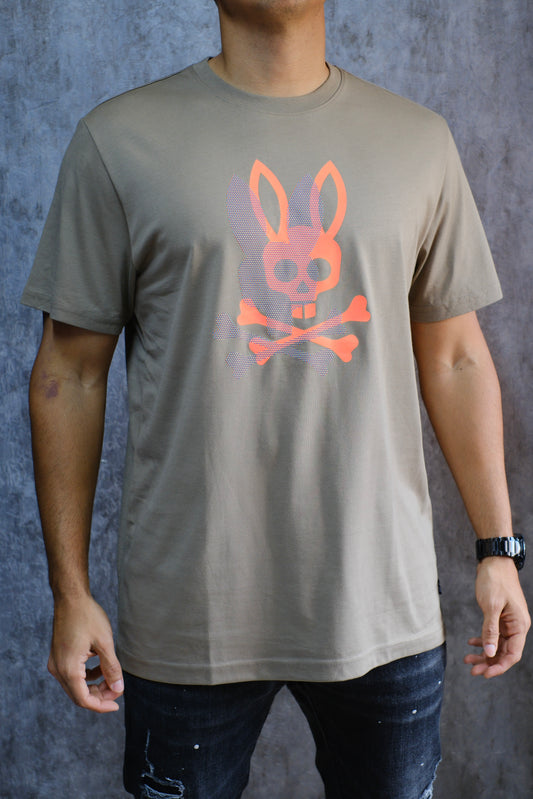 Camiseta PSY Beige Logo Naranja