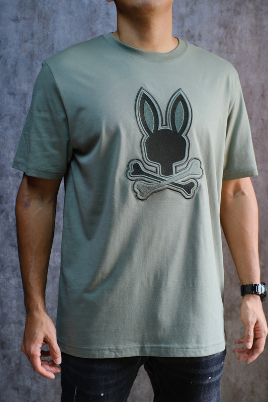 Camiseta PSY Verde Logo Bordado