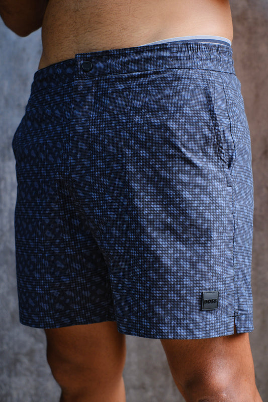 Pantaloneta HUG Azul Monograma