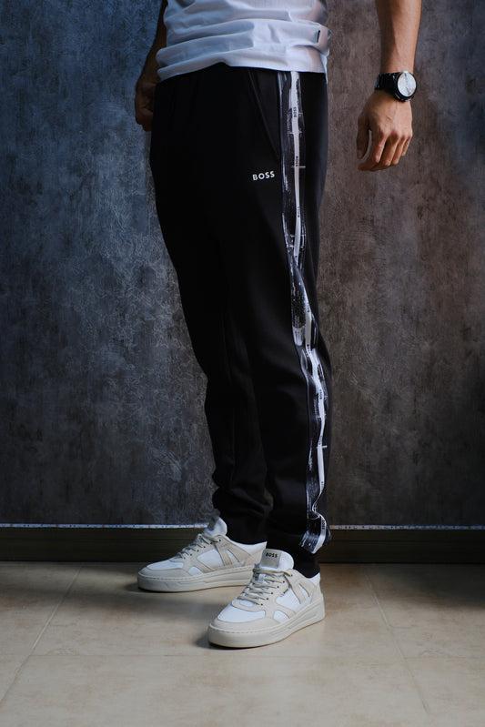 Sudadera HUG Negra Linea Gris