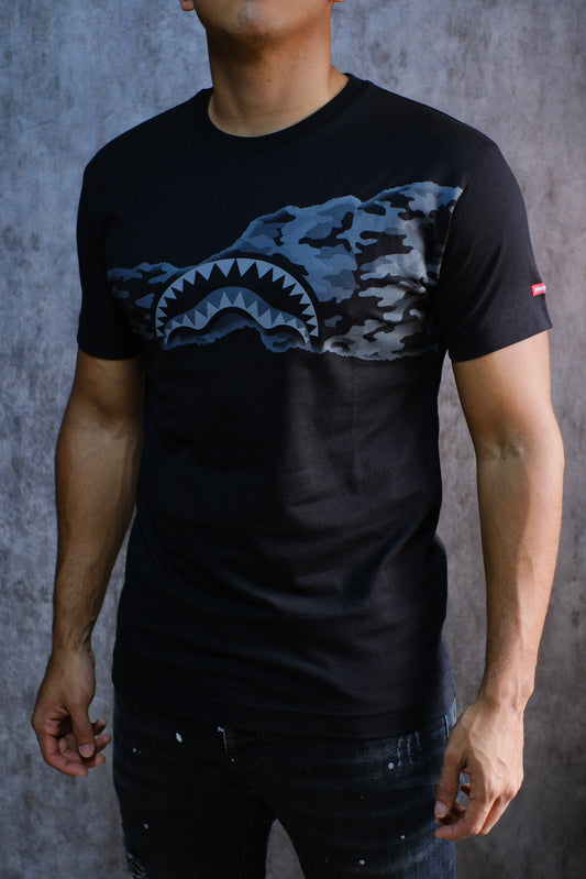 Camiseta SPR Negra Logo Gris