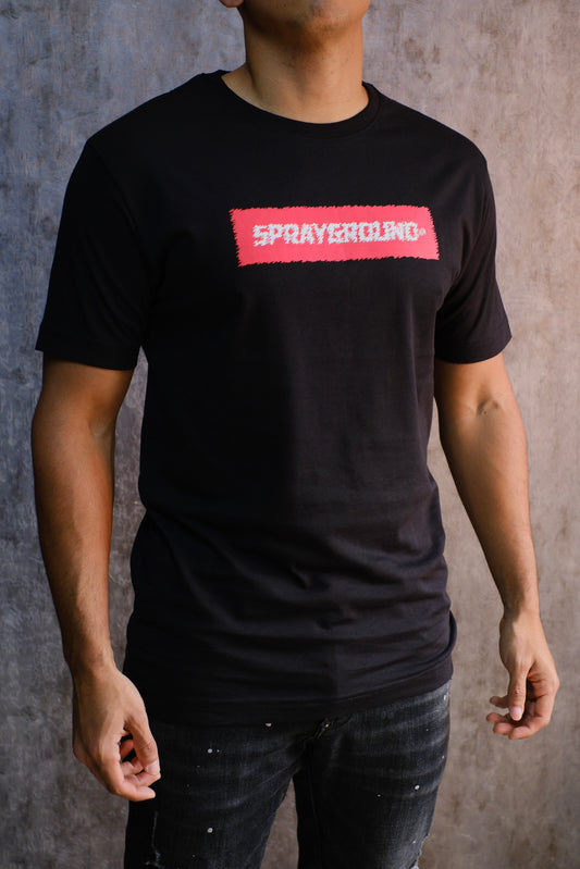 Camiseta SPR Negra Logo Rojo