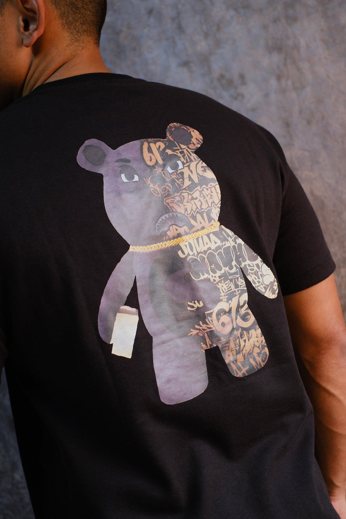 Camiseta SPR Negra Logo Oso