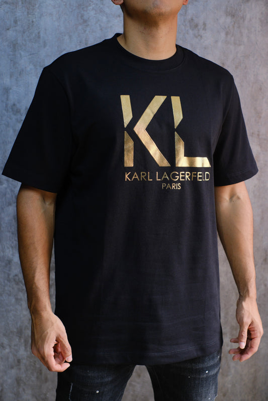 Camiseta KAR Negra Logo Dorado