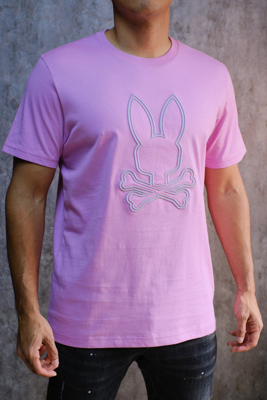 Camiseta PSY Rosa Logo Gris