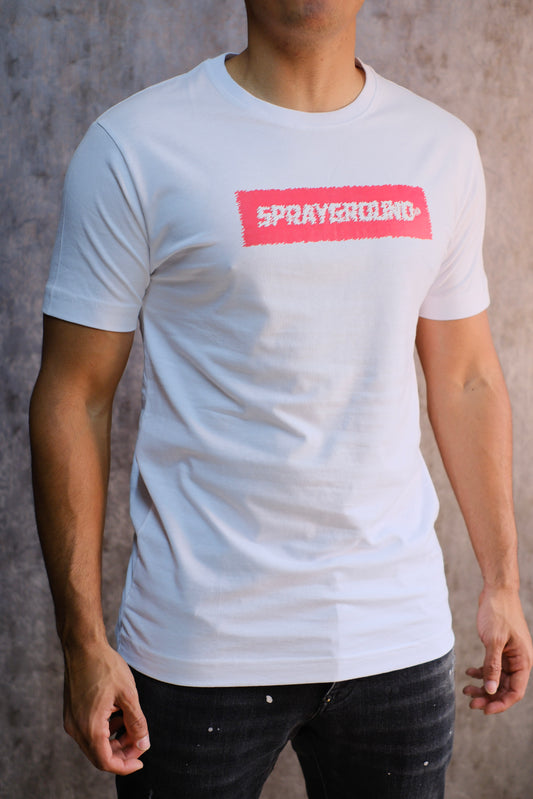 Camiseta SPR Blanca Logo Rojo