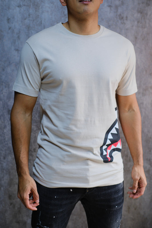 Camiseta SPR Beige Logo Lateral